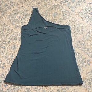 Torrid Dark Teal One-Shoulder Top Size 1